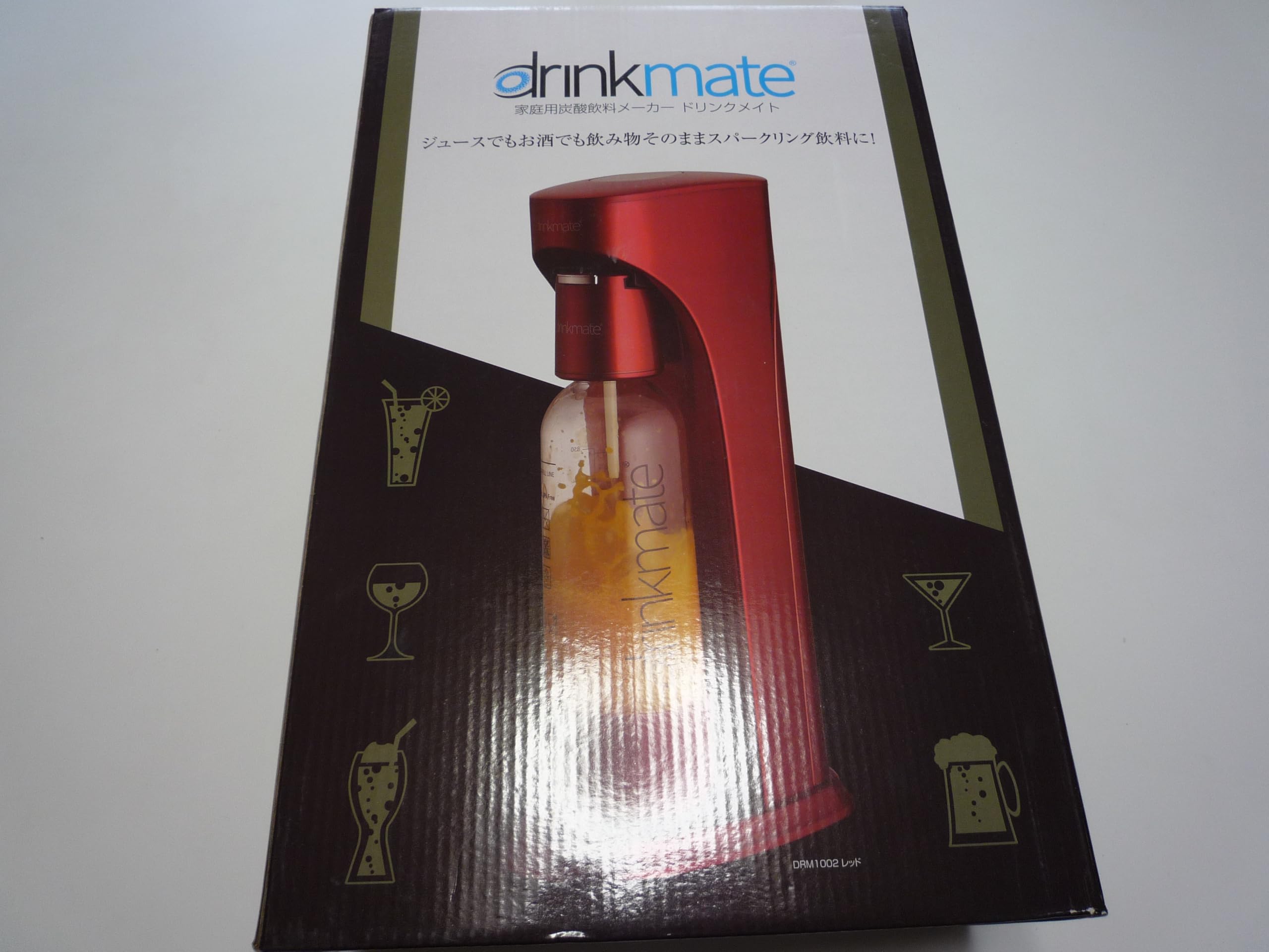 Amazon | drinkmate DRM1002 [レッド] | DrinkMate | キッチン家電
