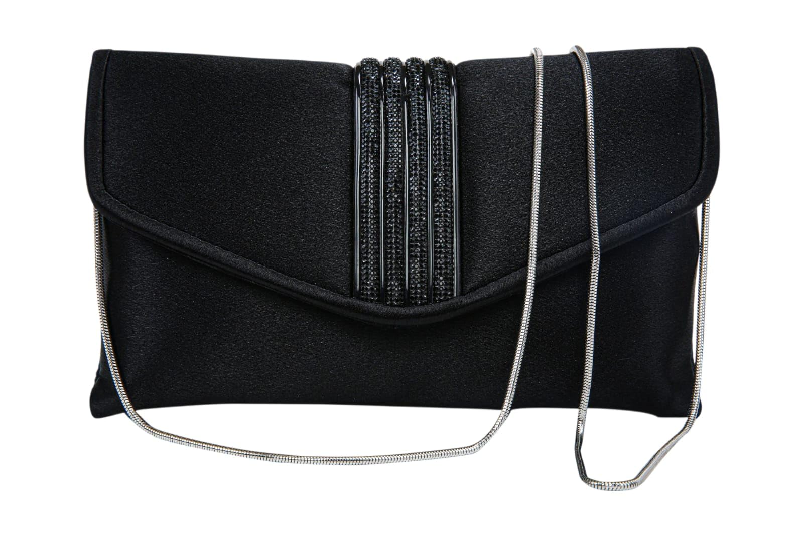 bagin enterprise Elegant Satin Evening Clutch with Chain Strap-picture-45