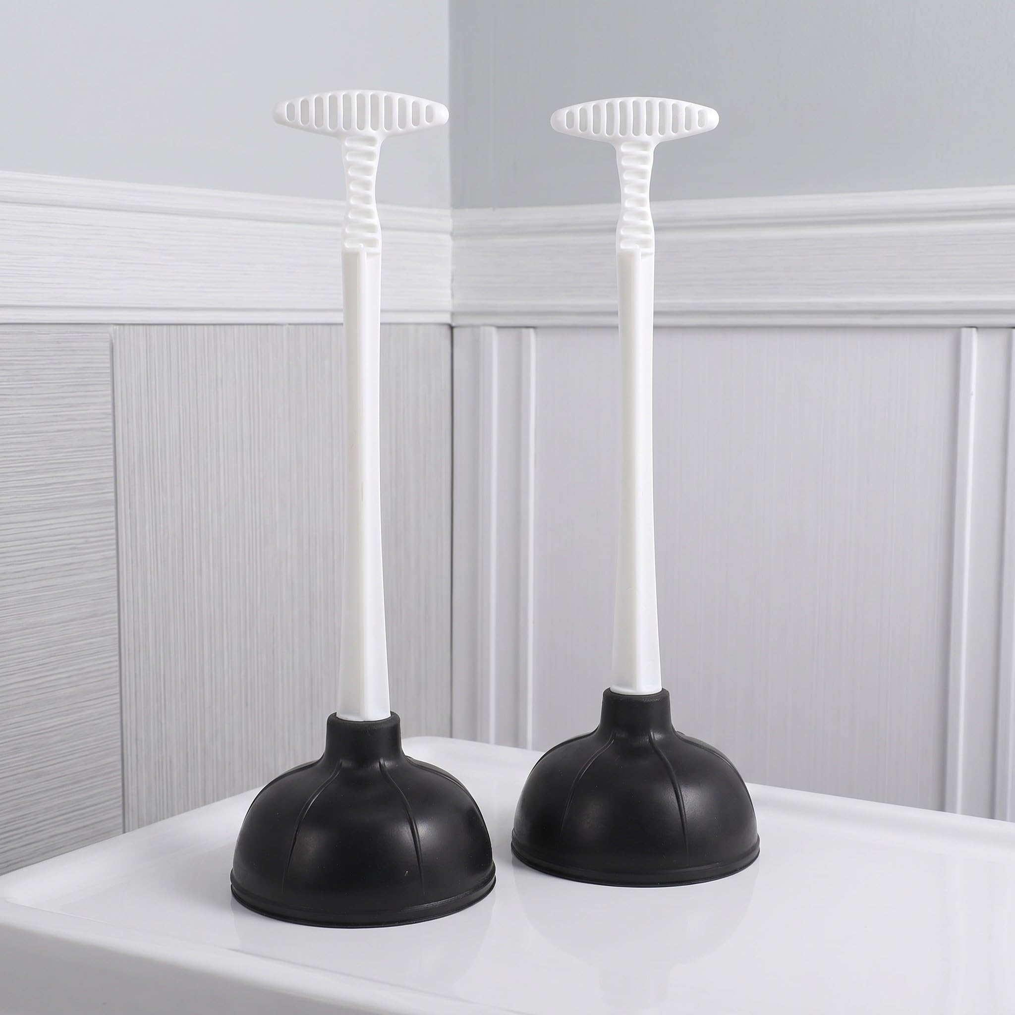 Gatuida Lot de 2 ventouses pour évier et Toilettes, pour déboucher et