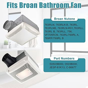 763RL B Unit, 763RLN B Unit, S0503B000 Bathroom Fan Motor