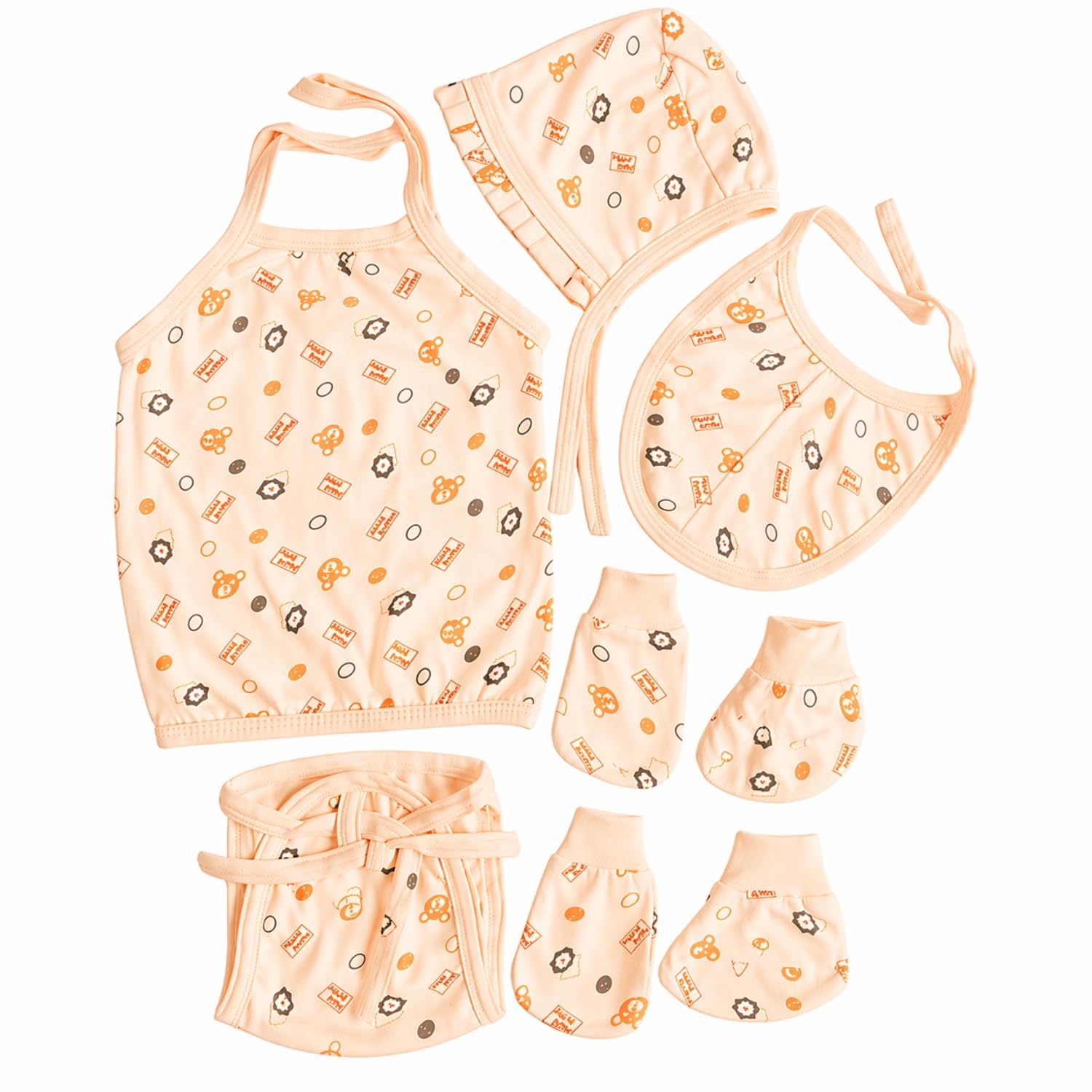 Kmcho Baby Essentials Set, Baby Clothes 0-3 Months Outfit Collection, Soft Cotton Dress Gift for Hospital and Home Use 1