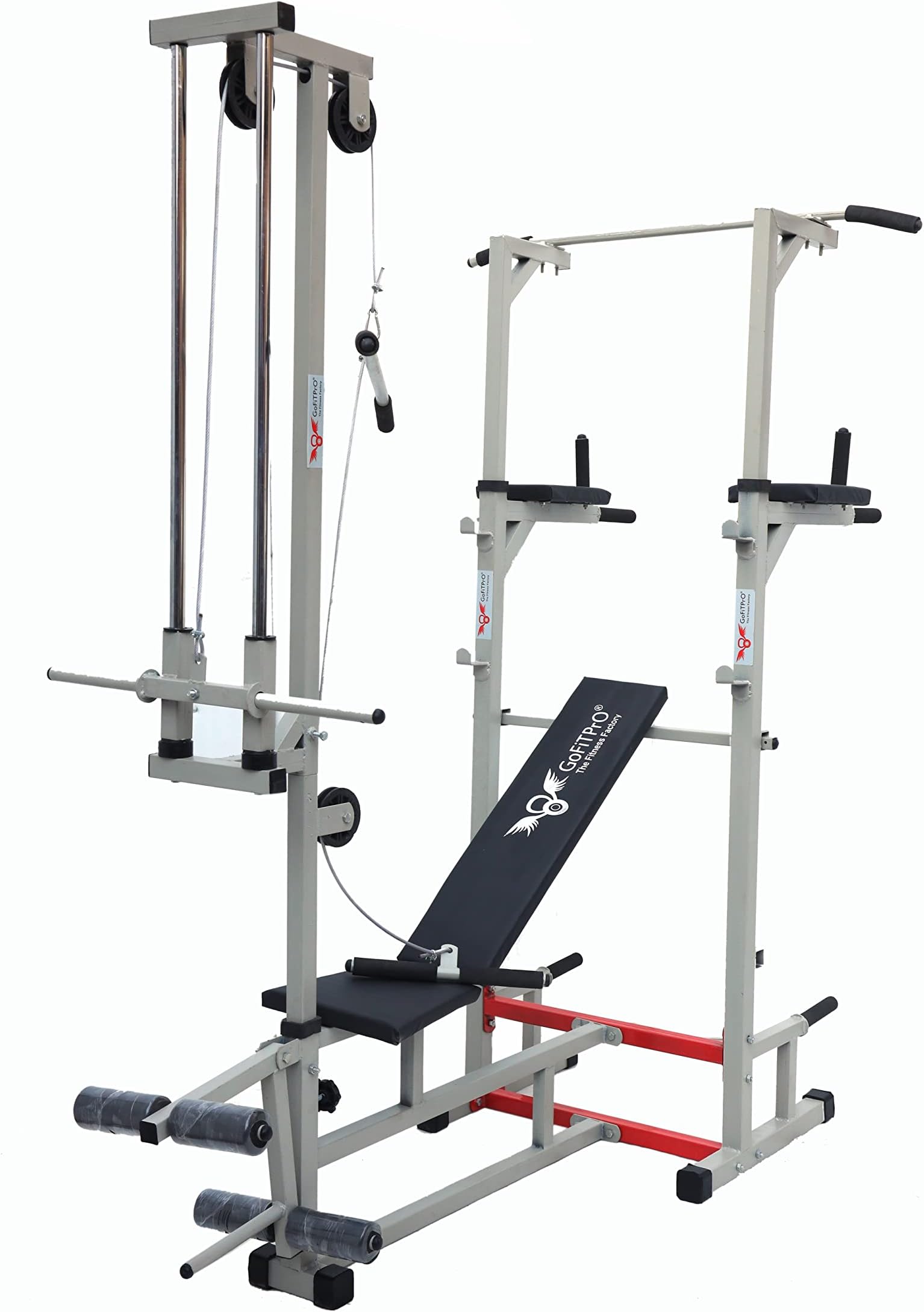ABS Tower with Push UP DIPS and ABS Workout with 20 in 1 Bench