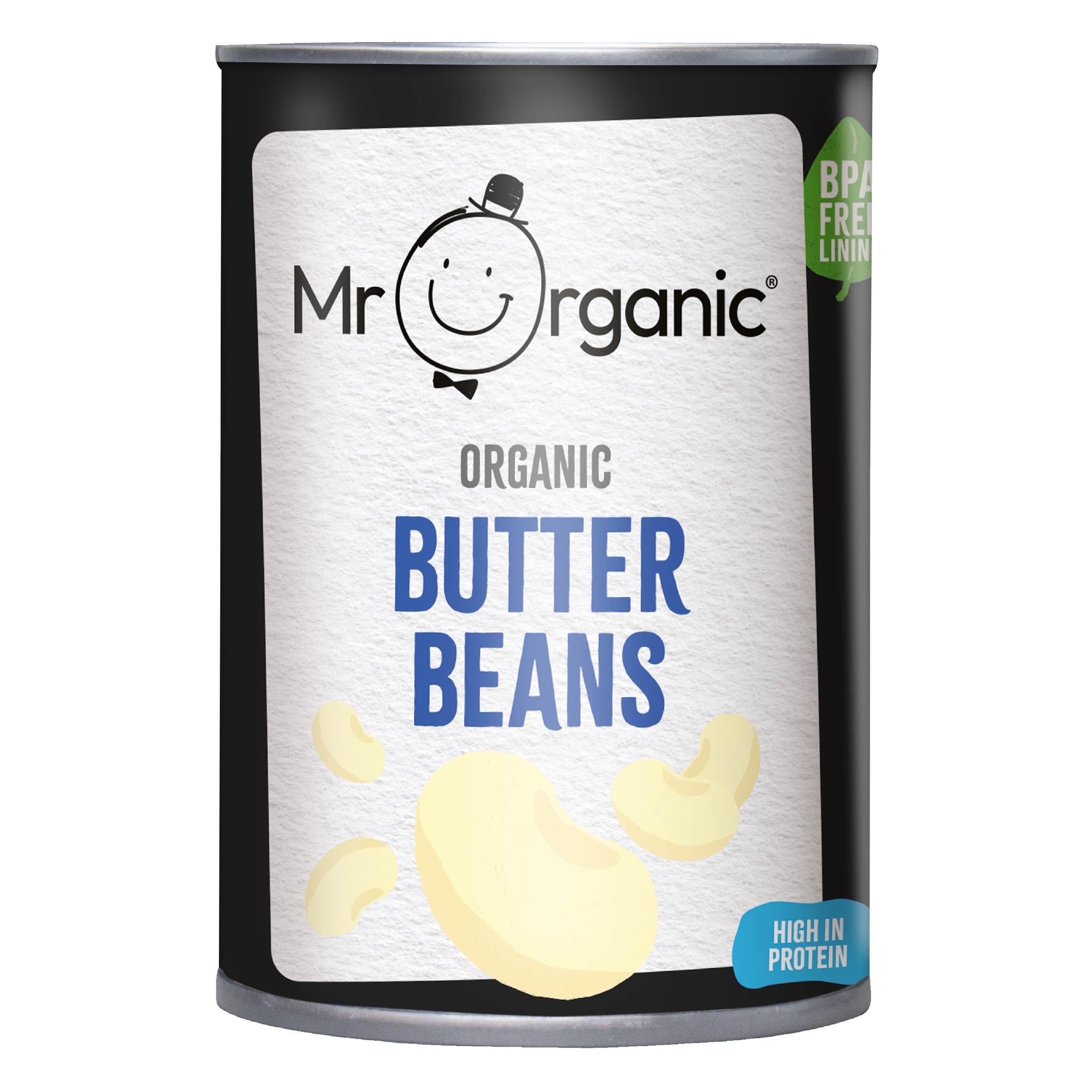 Mr Organic Butter Beans 400g - 4 Pack