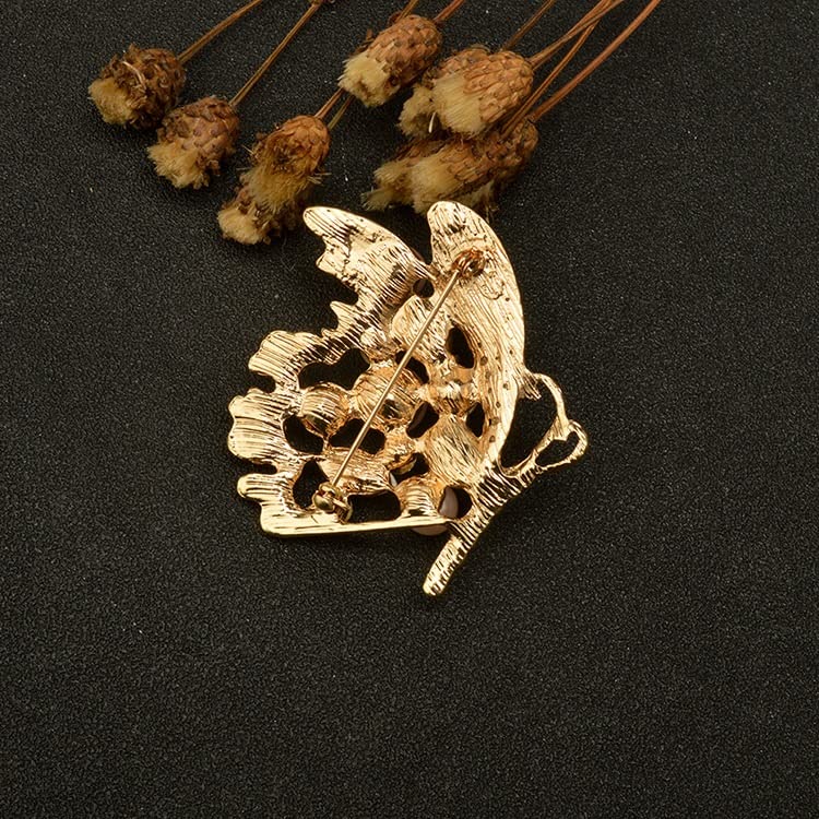 Broche de vêtements en alliage ciselé et perles haute finition - 4
