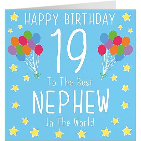 Happy 19th Birthday Nephew Nephew 19Th Happy Birthday Card - Dirty Denim Fun Design - 19 Today :  Amazon.co.uk: Stationery & Office Supplies