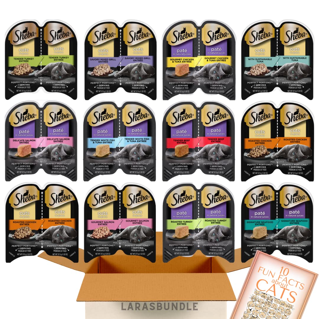 Buy Sheba Perfect Portions Pate Wet Cat Food Cuts in Gravy Variety Pack