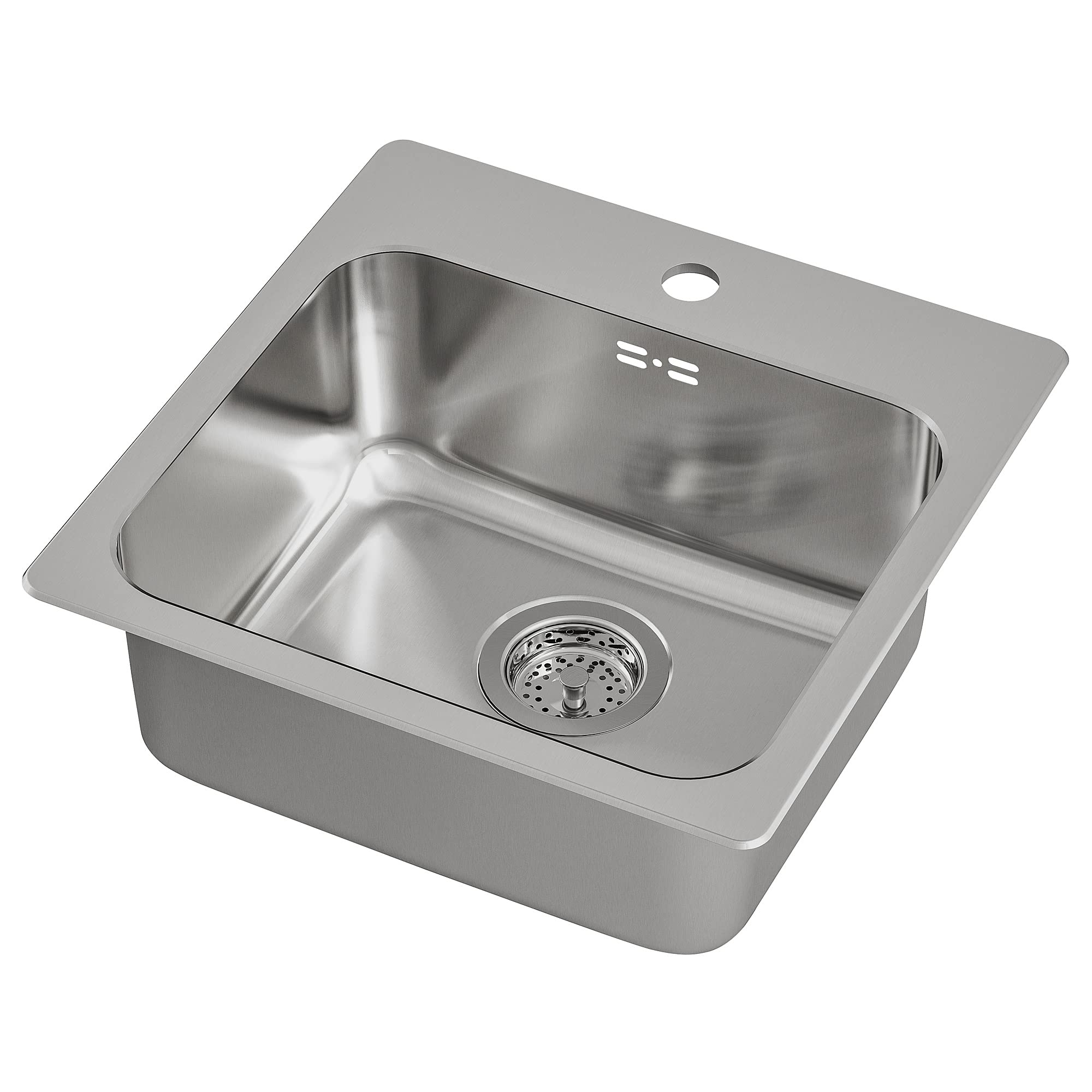 Évier encastré LÅNGUDDEN 1 bac inox pour petite cuisine