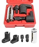 O2 Sensor Socket,Automotive Tool Oxygen Sensor Socket Set Wrench Remover Tool and Thread Chaser Set,Car Accessories O2 Oxygen Sensor Socket Set for Removing and Install Oxygen Sensors