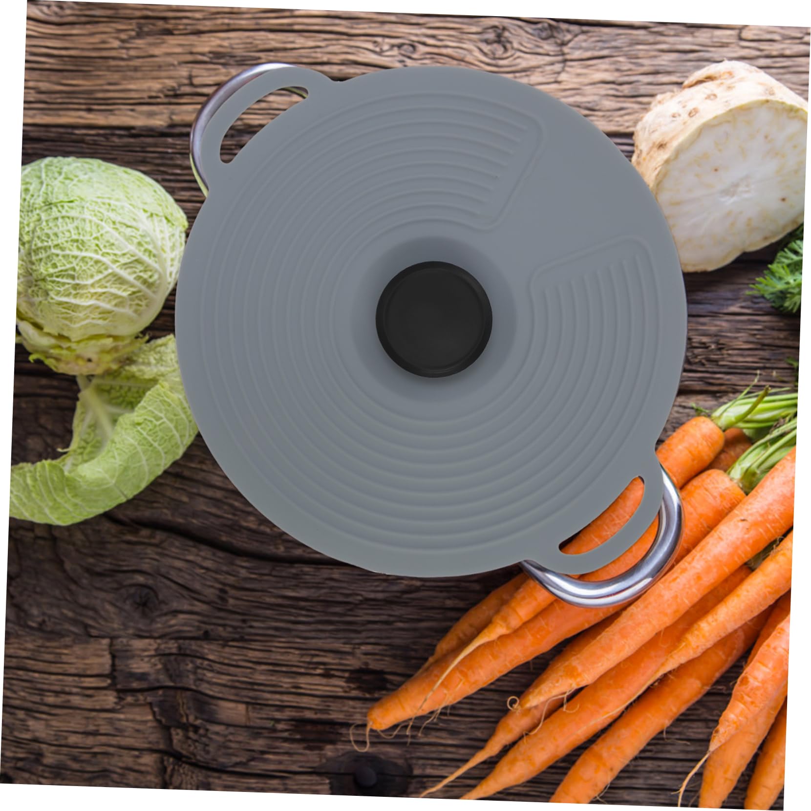 Couvercle de Casserole Silicone 1pc, la Cuisine Hermétique Réutilisable