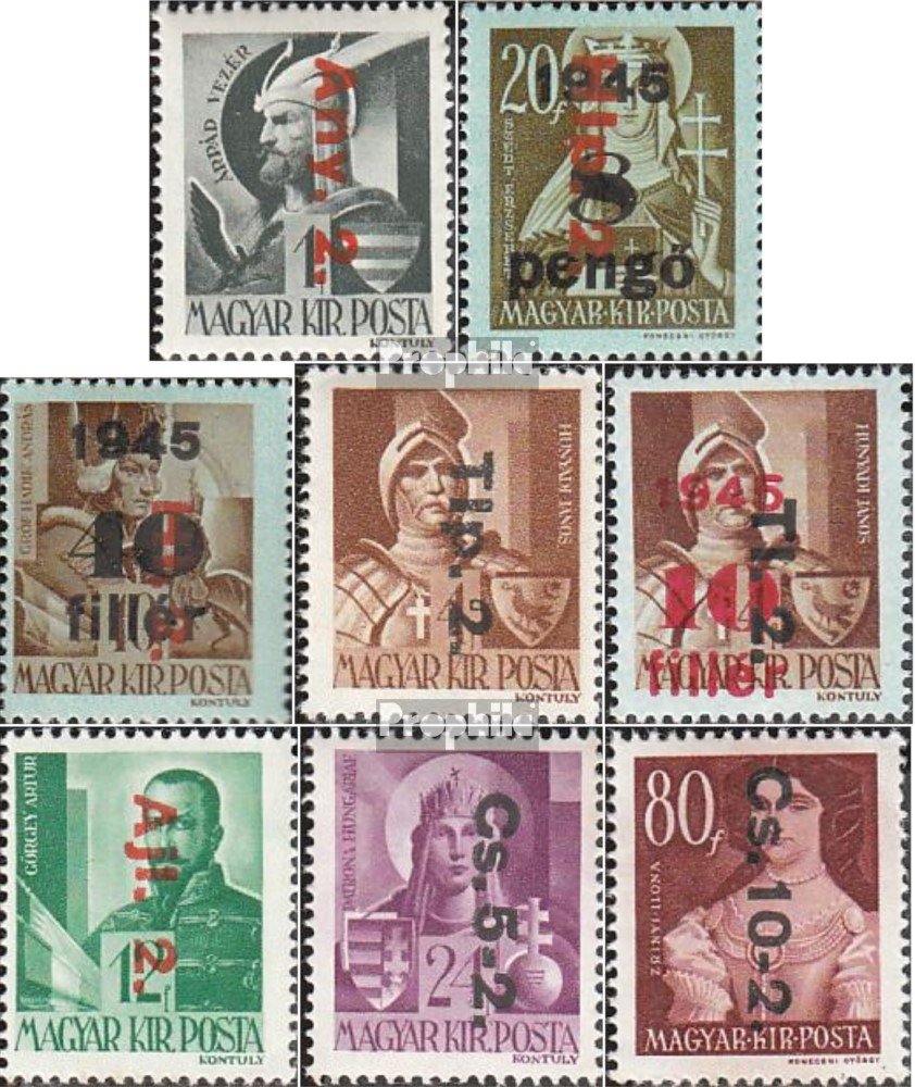 Koleksi Prangko Hongaria 1946 - Set Lengkap 862-869, Belum Terpasang, Kondisi Baru, Belum Pernah Ditempel (MNH)