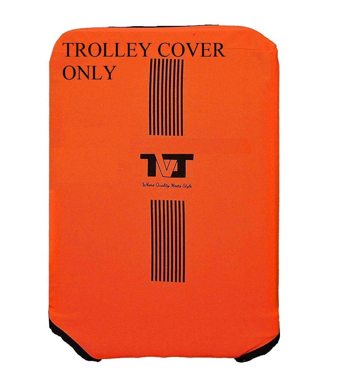 TVJ Branded Washable Protective Luggage Trolley Cover Red Made in India - Fits Trolley of 24 inches