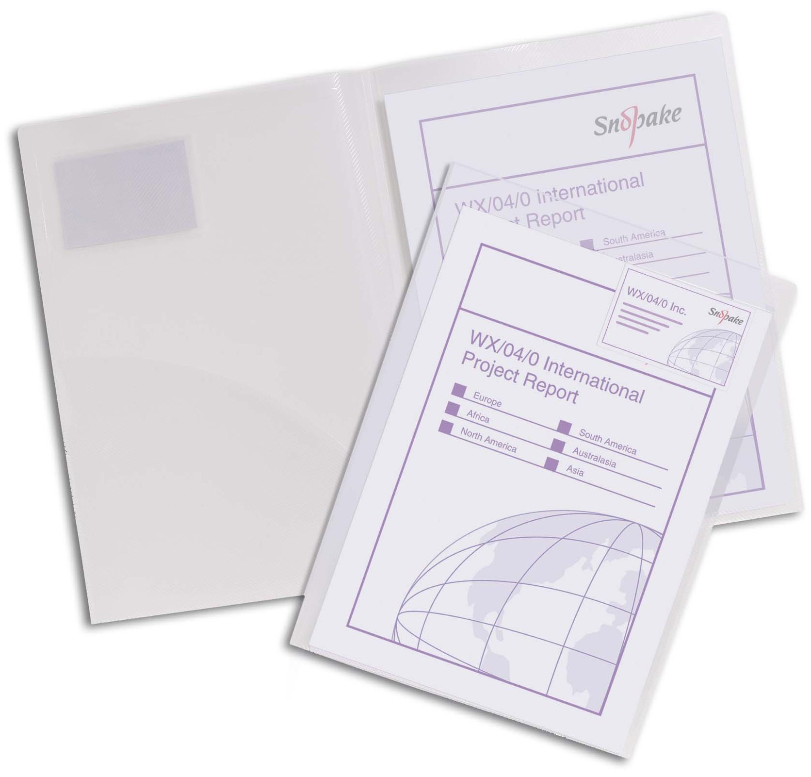Snopake A4 Clear TwinFile [Pack of 5] Polypropylene Presentation/Report File [14030]