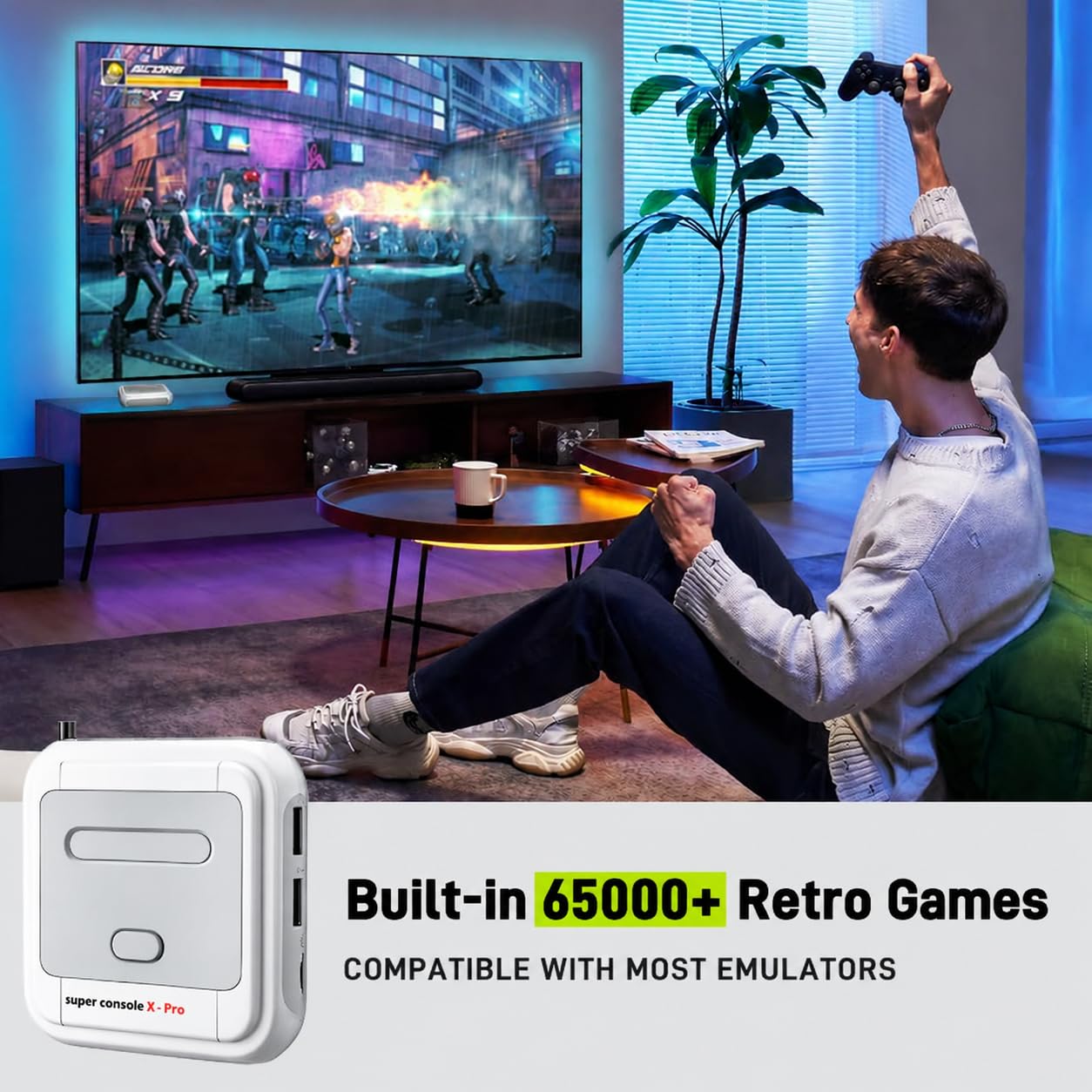 Kinhank Super Console X Pro with 65000 GamesTV & Game System in 1 Mini Retro Game Consoles for 4K HDAV OutputCompatible with 63 Emulators2 Game Controllers product thumbnail 3