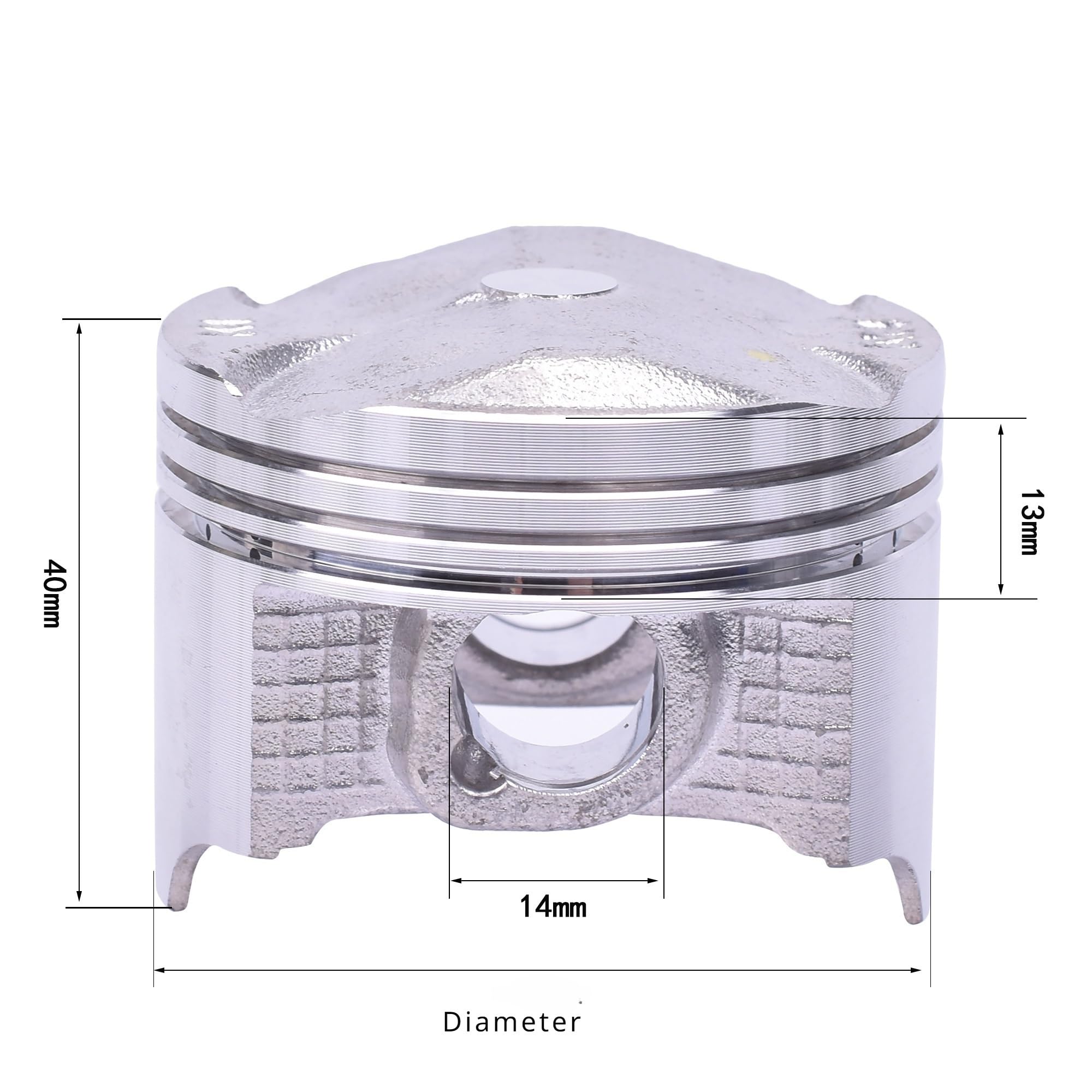 Juego de 4 Anillos de pison for Motor de Motocicleta, 55 mm, 55,25 mm, 55,5 mm, 55,75 mm y 56 mm for CB400 Super Bol D'or 2005-2022 CB 400 Piezas del Motor(55.75mm)