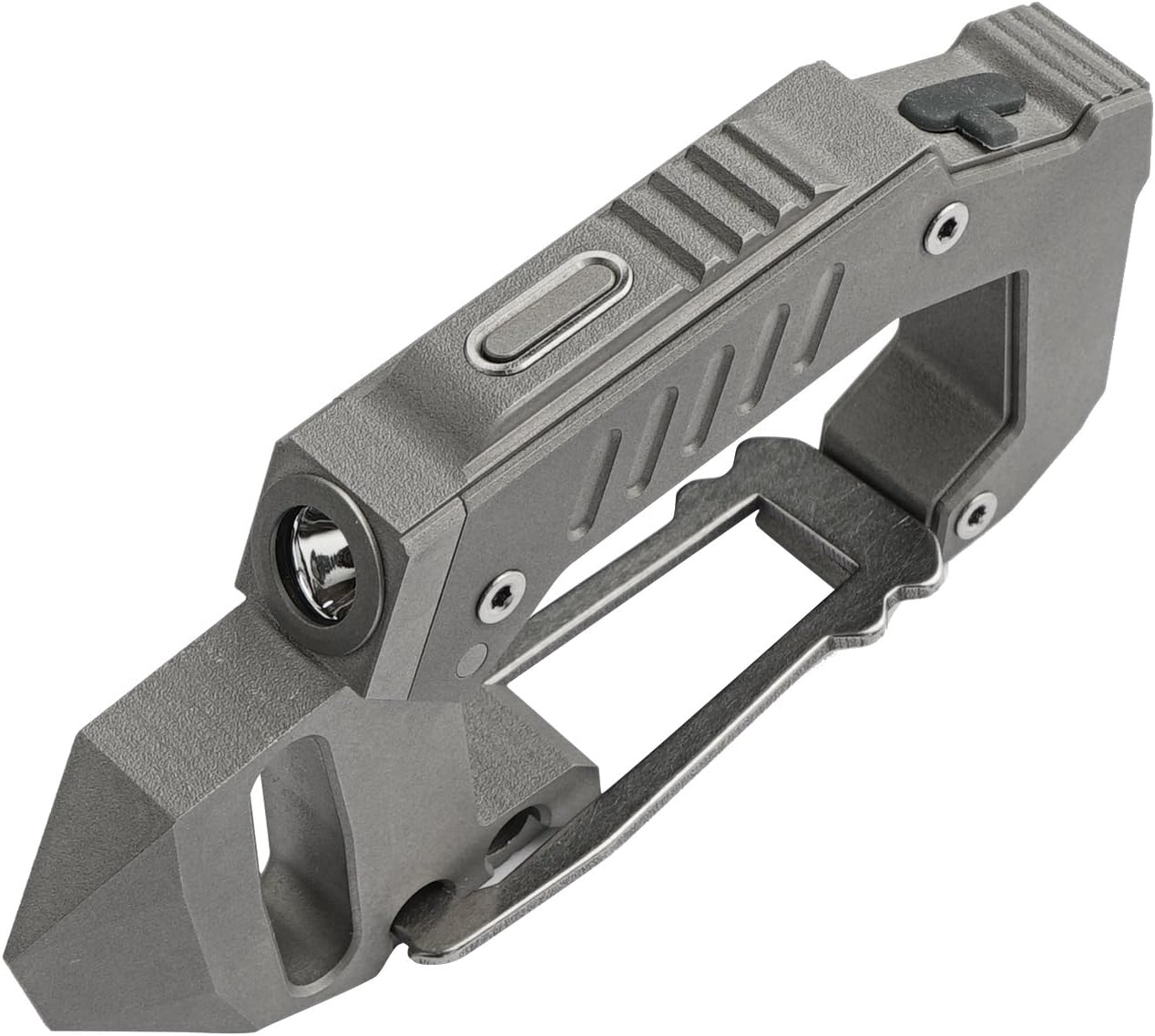 Flash Deals - 80% OFF MecArmy FL10 TC4 Titanium USB Rechargeable Flashlight, 360 Lumens Innovate EDC Carabiner Flashlight|Lightweight Multifunctional Keychain Flashlight with A Lifespan Of Up To 50000 Hours (Sandblasted)