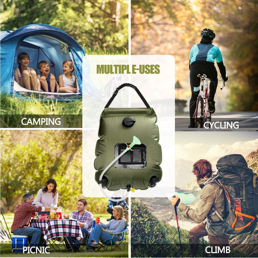 Doccia Solare Portatile ASANMU 20L - Per Campeggio E Outdoor - Foto 7