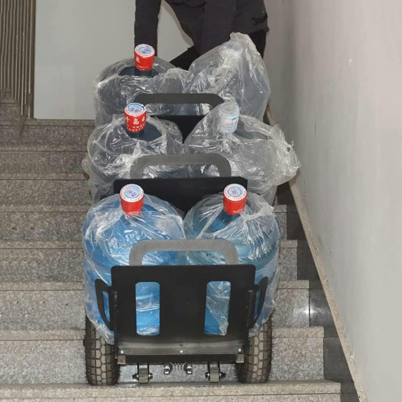 Carrello Elettrico a Mano saliscale Elettrico Carrello elettrico saliscale Carrello elettrico a mano da 200 kg Carrello saliscale a mano, batteria al litio da 17 AH Carrello saliscale a mano~/