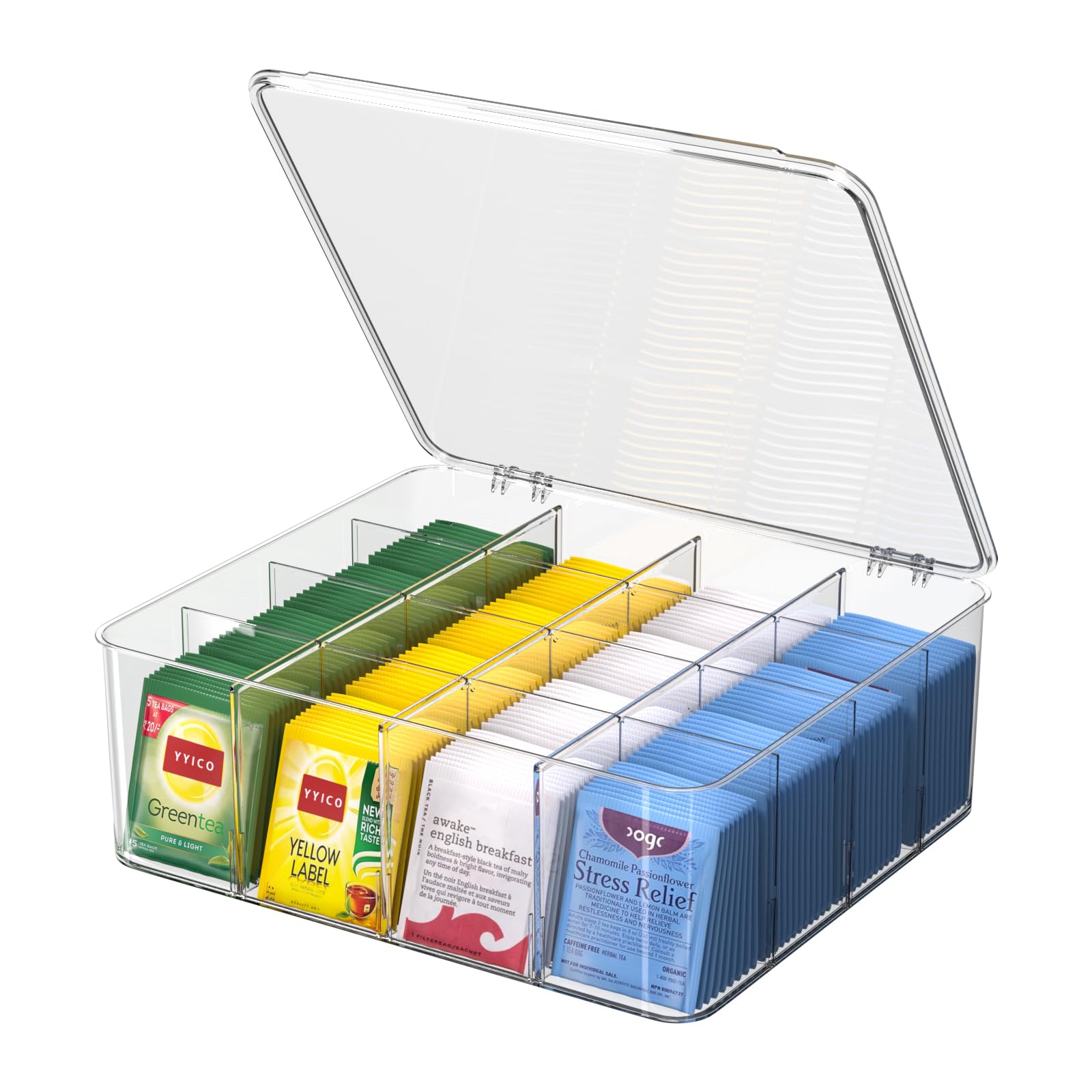 YYICO Tea Bags Organizer with Lid