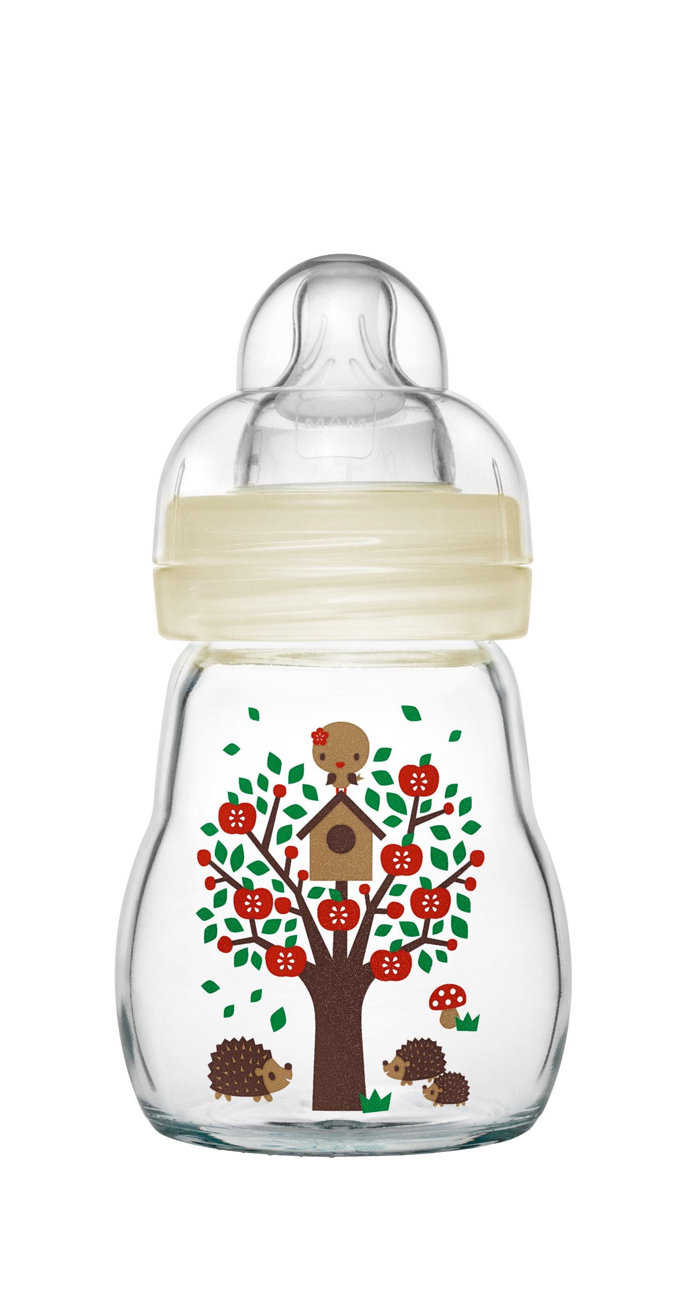 MAM Feel Good Bouteille en verre de 170 ml et 260 ml, neutre