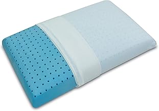Baldiflex Emporio, Cuscino in Memory Foam Modello Saponetta Premium Fresh, Guanciale Memory con Fori di Traspirazione, Contro Dolore Collo e cervicale, Ortopedico, rinfrescante