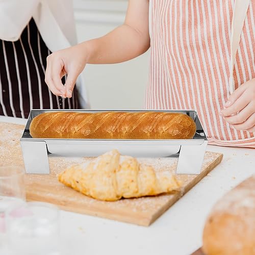 Miniatura 2 de Hemoton Molde de pastel en forma de U - molde para hornear pan en forma de U, utensilios para hornear de acero inoxidable, molde de pan de pastel de