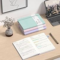 Vista 7 de Oucaru Lined Journal Notebook, 8 Pack, 180 Pages, A5 Journals for Writing, 100 GSM Thick Paper, Small Notebooks Daily Journal for Women Men Work