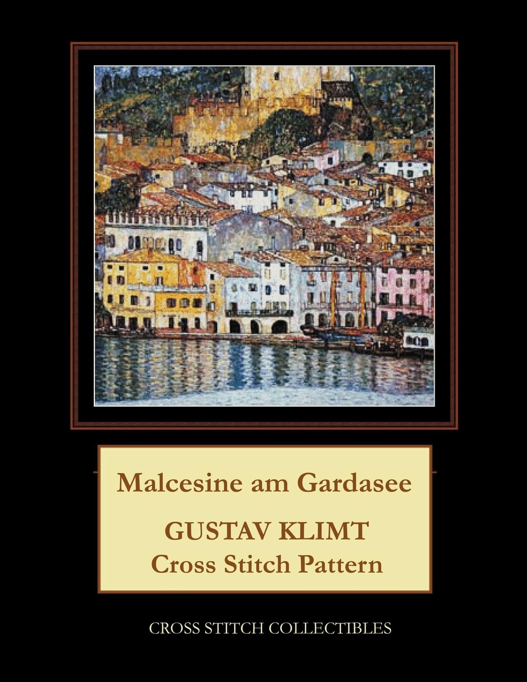 Malcesine am Gardasee: Gustav Klimt cross stitch pattern