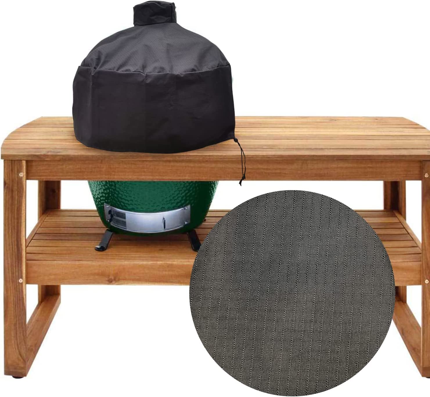 73,7 cm Kamado Grillabdeckung für großes, großes, grünes Ei, Kamado Joe Classic in Einbau oder Insel, großes grünes Ei-Zubehör, wasserdichte Outdoor-Grillabdeckung