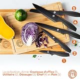 MasterChef Set Coltelli da Cucina con Ceppo Universale, Portacoltelli - 2