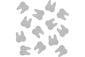 100 Pieces of Shimmering Silver Tooth Confetti: A Perfect Party Accessory