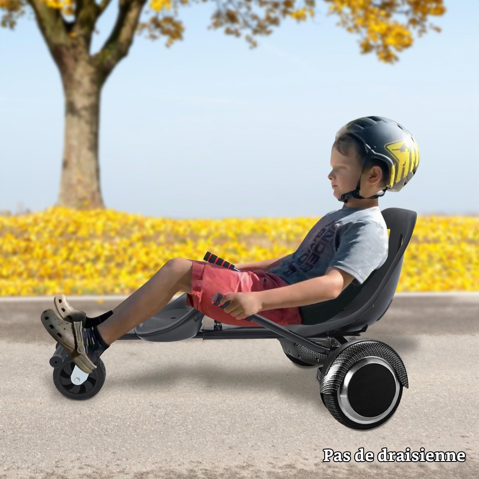 Siège d'hoverboard pour double personnes, kit de transformation pour hovercart de 6,5 à 10 pouces, cadre réglable