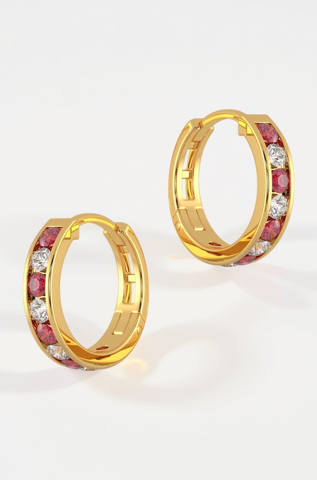 Malabar Gold & Diamonds Gold Earrings for Women 22k Gold Pure | 22kt (916) BIS Hallmark Gold Earrings | 22 k Gold Stud Earrings for Birthday, Wedding, Anniversary & Women's Day Gift