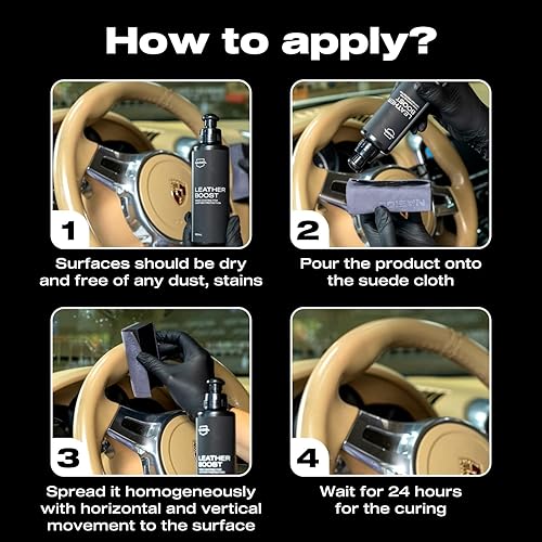 Miniatura 7 de Nasiol Leatherboost Nano revestimiento para protección de cuero y acondicionador, 5.07 onzas líquidas, protección UV, evita grietas o decoloración
