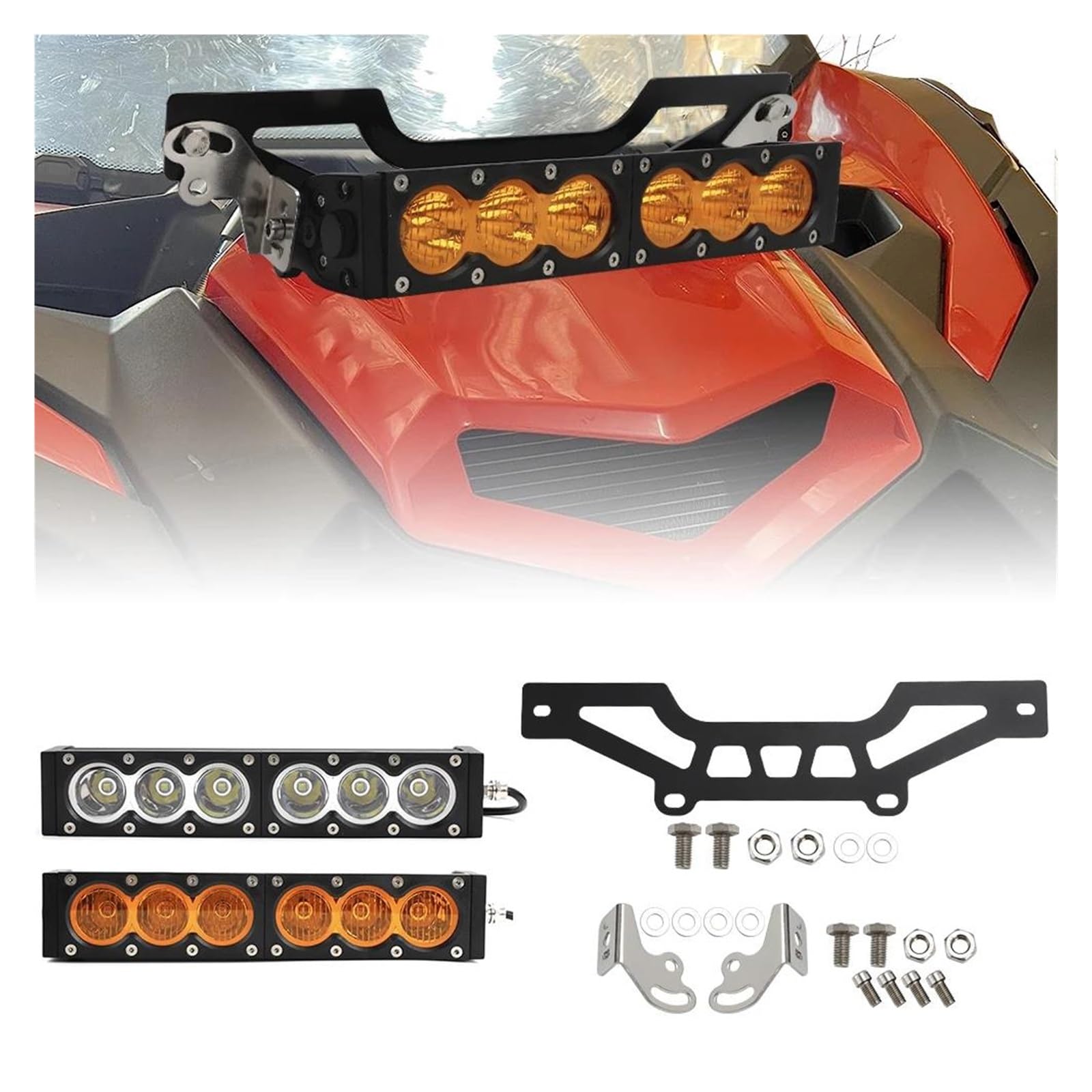 Kit De Support De Barre Lumineuse LED De Conduite Auxiliaire A11M-UTV