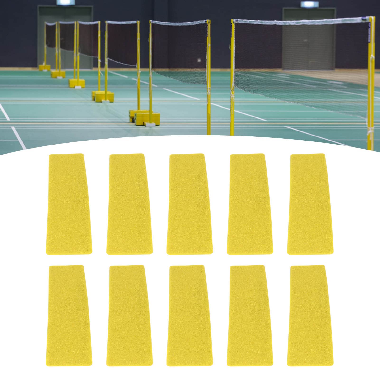 Kit Segnalinee Campo, Segnalinee Linea Campo PVC Colore Brillante Buona Tenacità, Linee Segnacampo per Pallavolo Basket Badminton Tennis Crea Confini