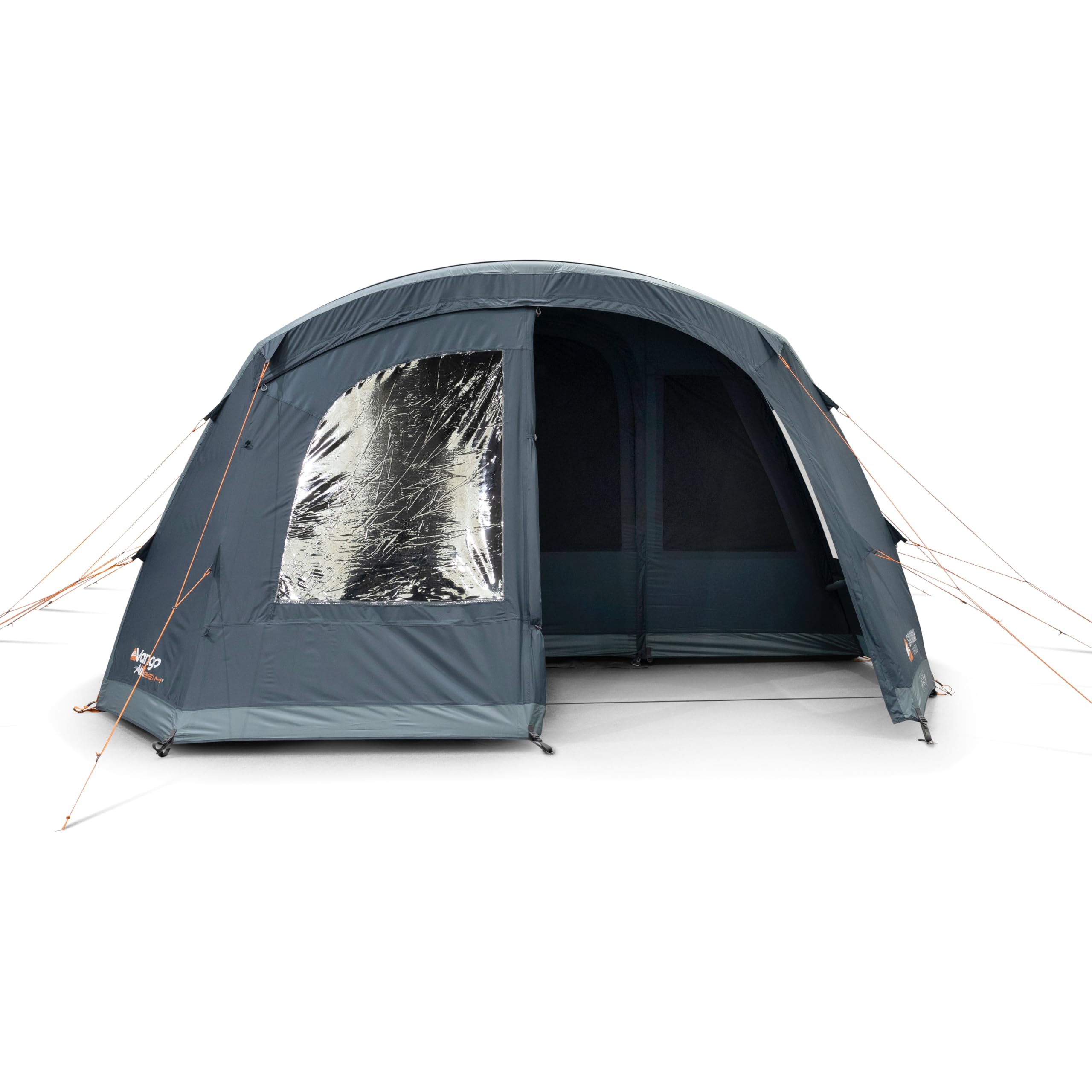 Vango Savannah Air 600XL Aufblasbares Familienzelt für 6 Personen, AirBeam® Fast Pitch, großer Doppelwohnbereich, Queen-Size-Schlafzimmer, 4000 mm wasserdicht, Bodenplanenschutz im Lieferumfang