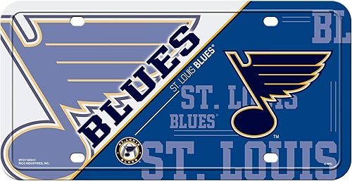 Vista 79 de Rico Industries NHL Hockey Split Metal Auto Tag 6" x 12" - Great for Truck/Car/SUV