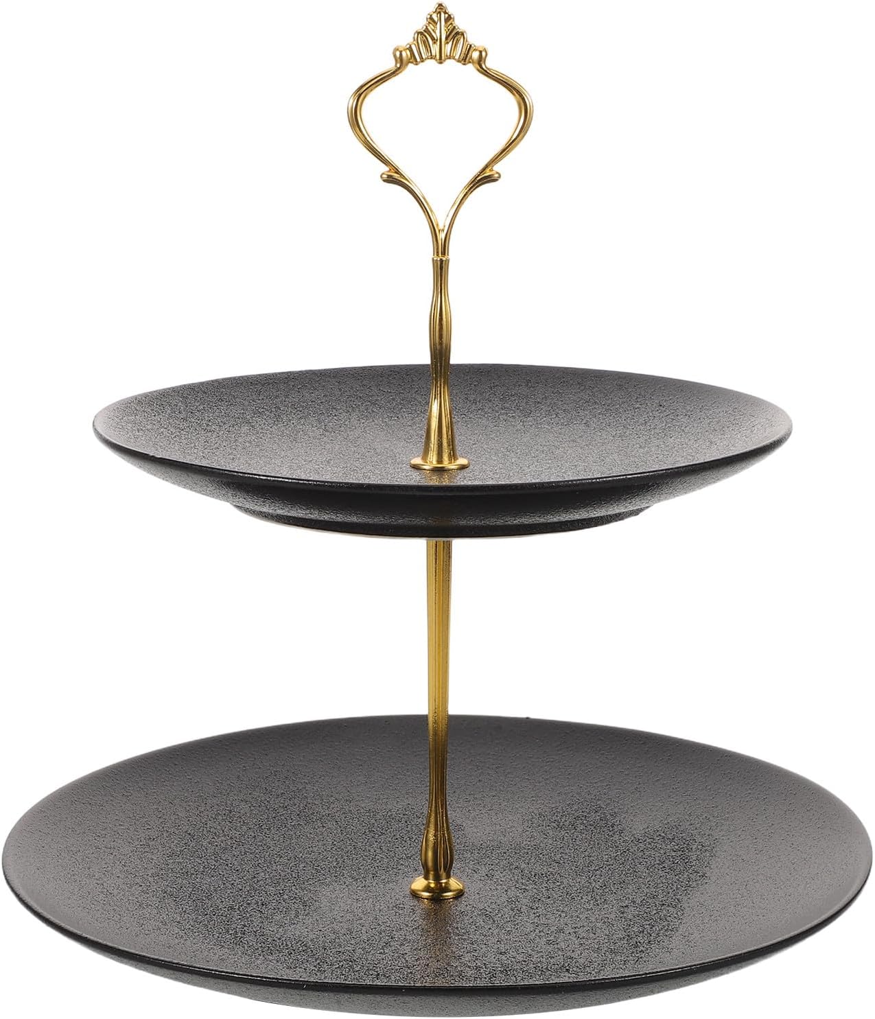 VOSAREA Ceramic Fruit Display Bowl: Centerpiece Party Cupcake Tray - Farmhouse Serving Dish for Fruits Desserts Snacks - Decorative Kitchen Storage Bowl