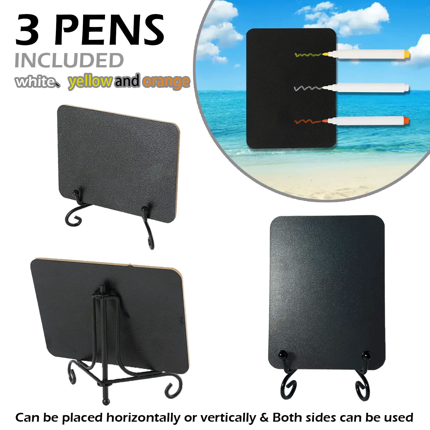 12 stuks mini schoolbord borden acryl krijtbord Buffet borden vloeibare markers krijt voor bakkerij voedsel etiketten tafelnummers en plaats kaarten bruiloft party restaurant café bar display borden L