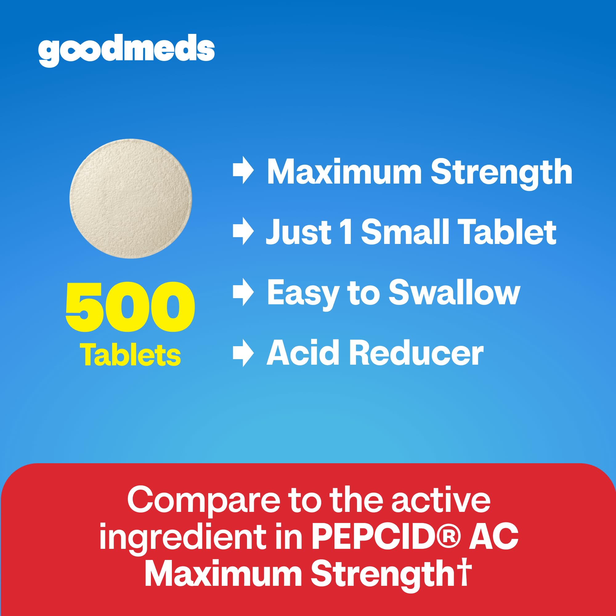 Heartburn Relief | Famotidine USP 20mg Acid Reducer | 500 Count — Amazon image 4