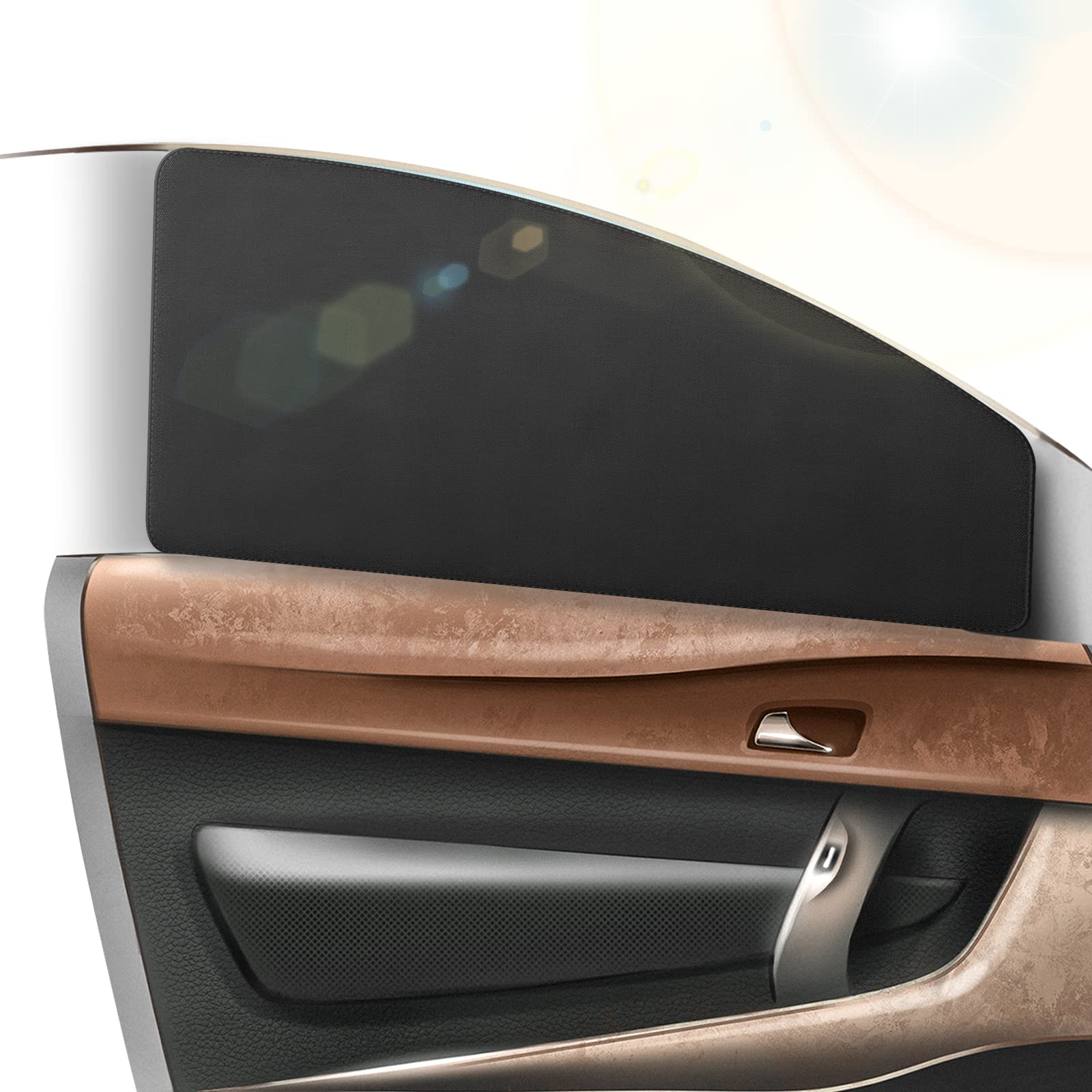 Photo 1 of ZATOOTO Side Window Sun Shades - 2 Pcs Car Front Magnetic Privacy Protection Covers - Curtains Keeps Cooler for Baby Kids Sleeping Front 2 pcs