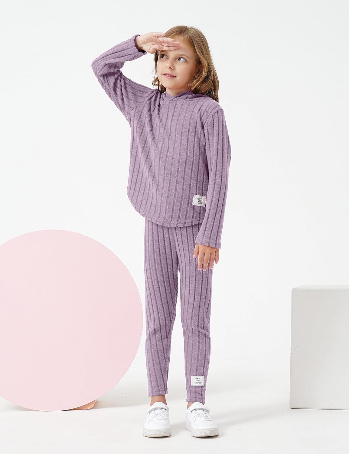 Toddler Girl Fall Clothes Set Warm Sweatshirt Pants Long Sleeve Sweatsuits Winter Hooded Pullover Outfits - Image 2