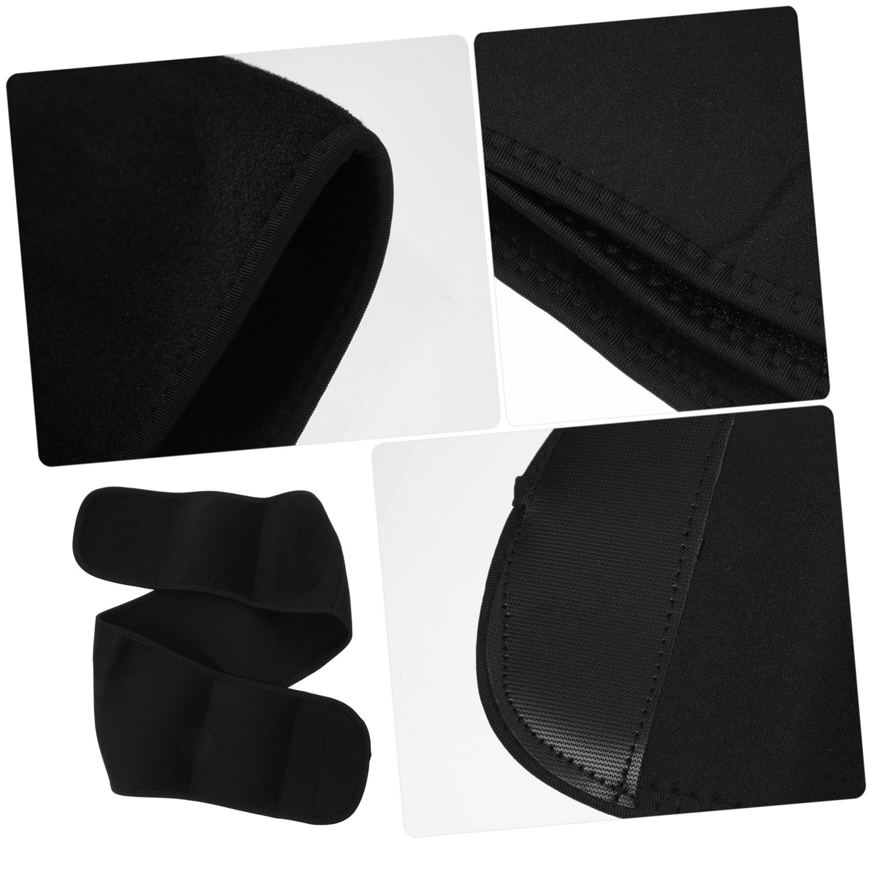 FOMIYES Waist Support Brace for Athletes Sweat Waist Trainer with Double Elastic for Comfort and Lumbar Support for Weightlifting and Active Workouts Black