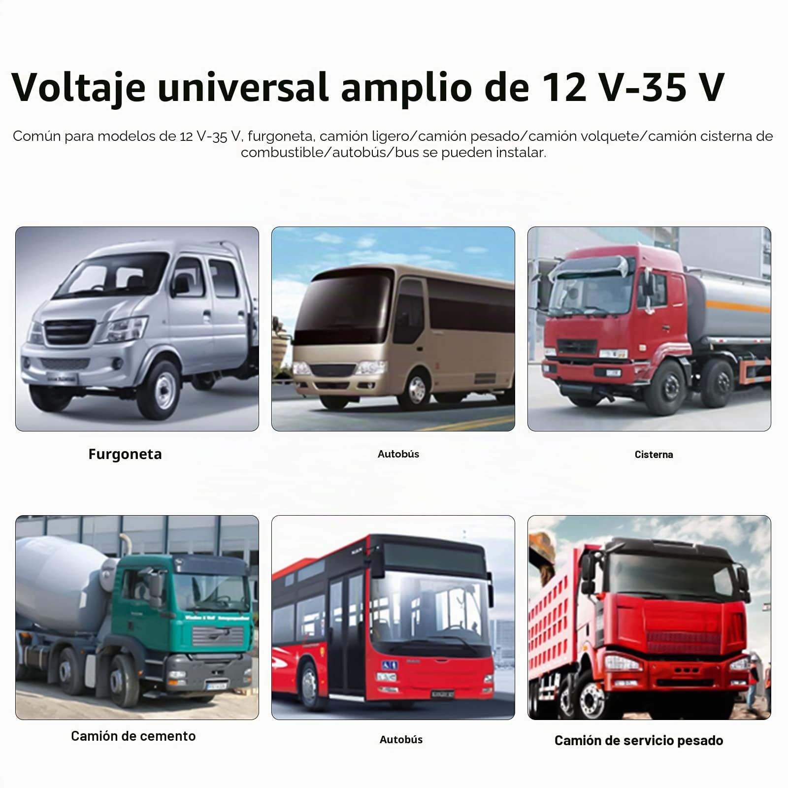 CAMECHO Camara Delantera/Trasera de Coche Kit, 9 Pulgadas 4 Divisiones, Camara Impermeable, 18 IR IP 68 Visión Nocturna con 2 x 33 pies y 2 x 65 pies para Camiones de Remolque