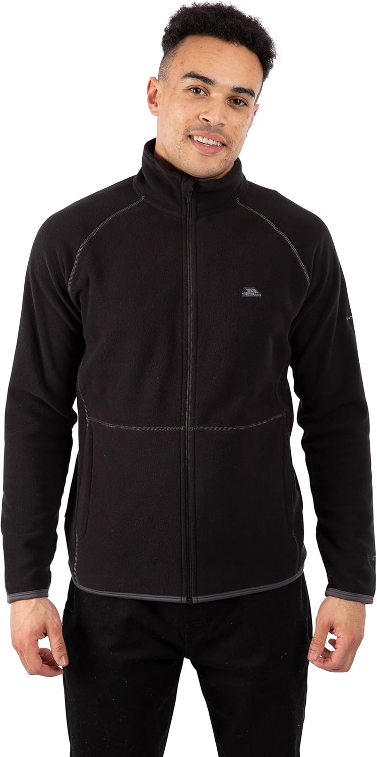Trespass Mens Faxfleet Fleece Jacket (XXL) (Black)