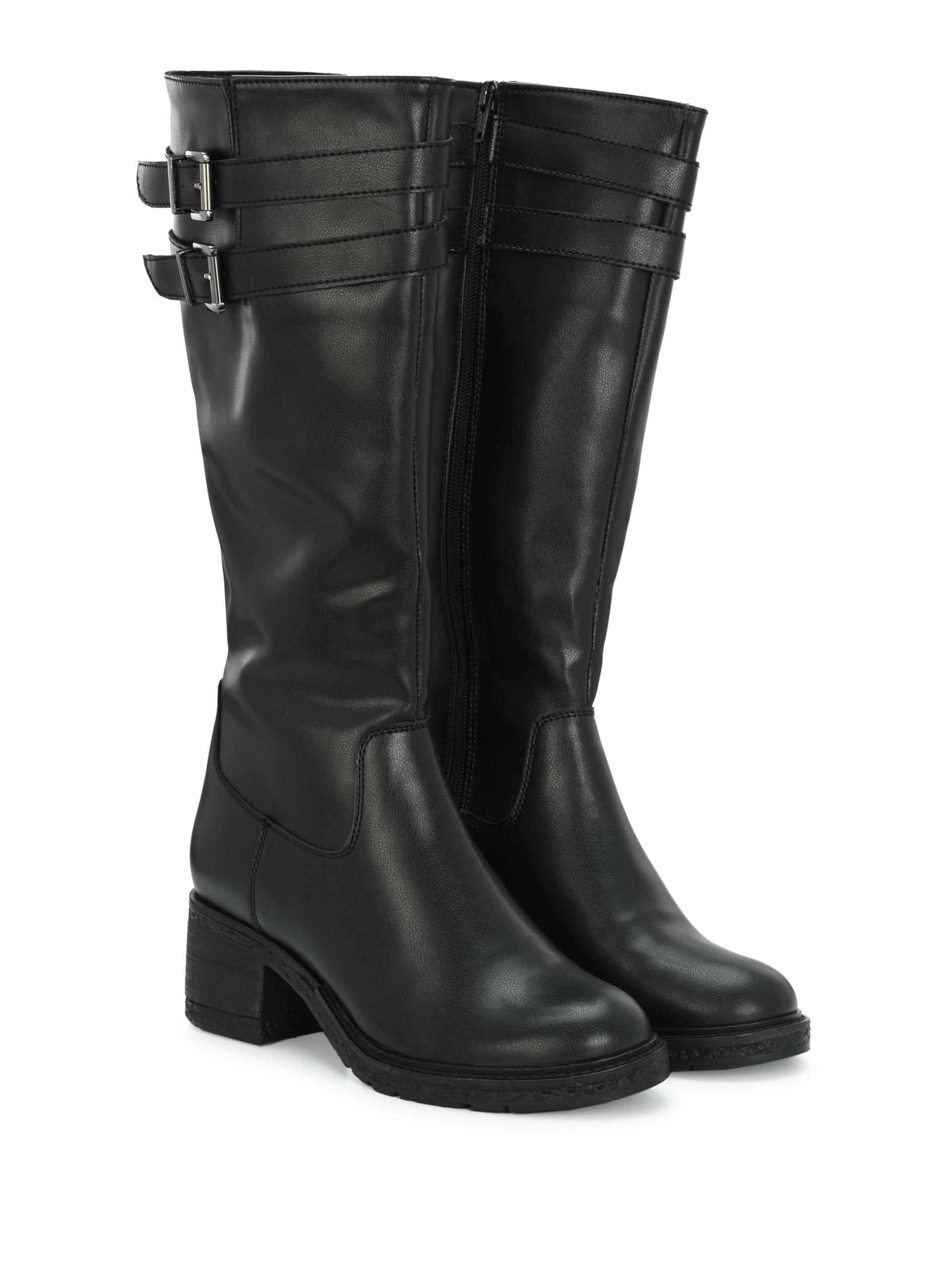 Delize Black Women Vegan Leather Chelsea Knee Boots 64520-39 (B0CS6DD21H) Amazon Price History, Amazon Price Tracker
