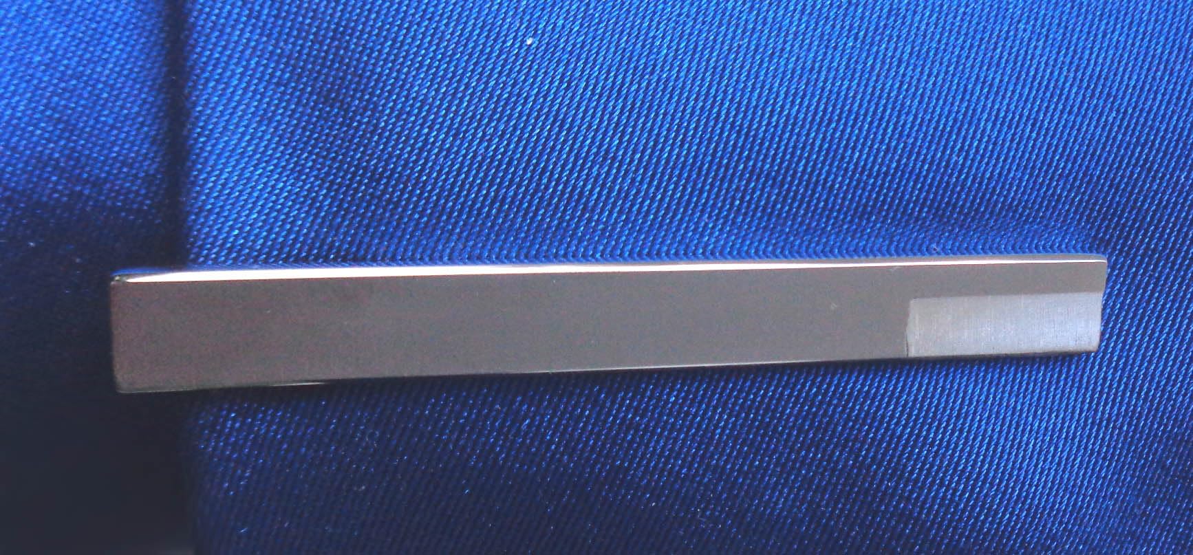 Krawattenschieber Edelstahl matt + 925er Silber Part ca. 6,4 cm l. m.i. Germany inkl. Geschenkbox