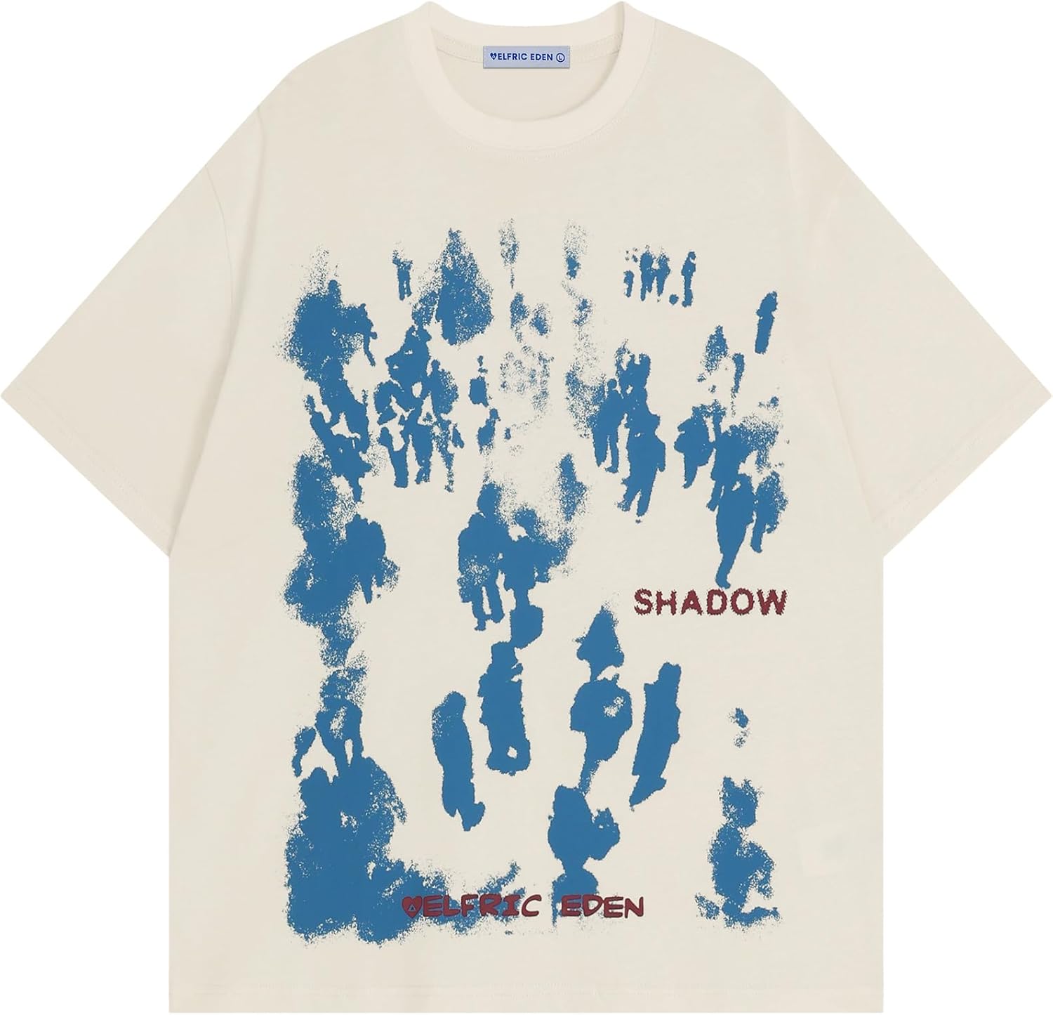 Aelfric Eden Oversized Graphic Tees Unisex Graffiti Print Shirts Inkjet Tee Top