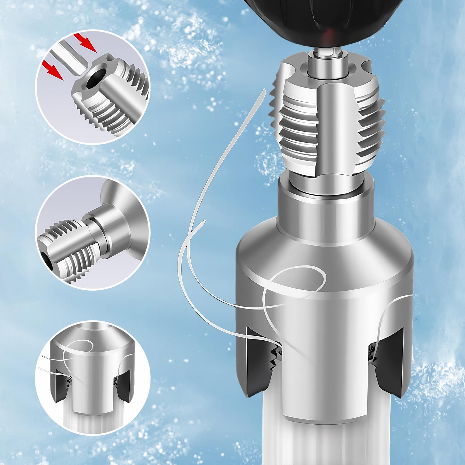 Pipe Tap Set, 1/2 and 3/4 Inch Tap Pipe Tap 1/2 3/4 Inch Tap Set - Image 2