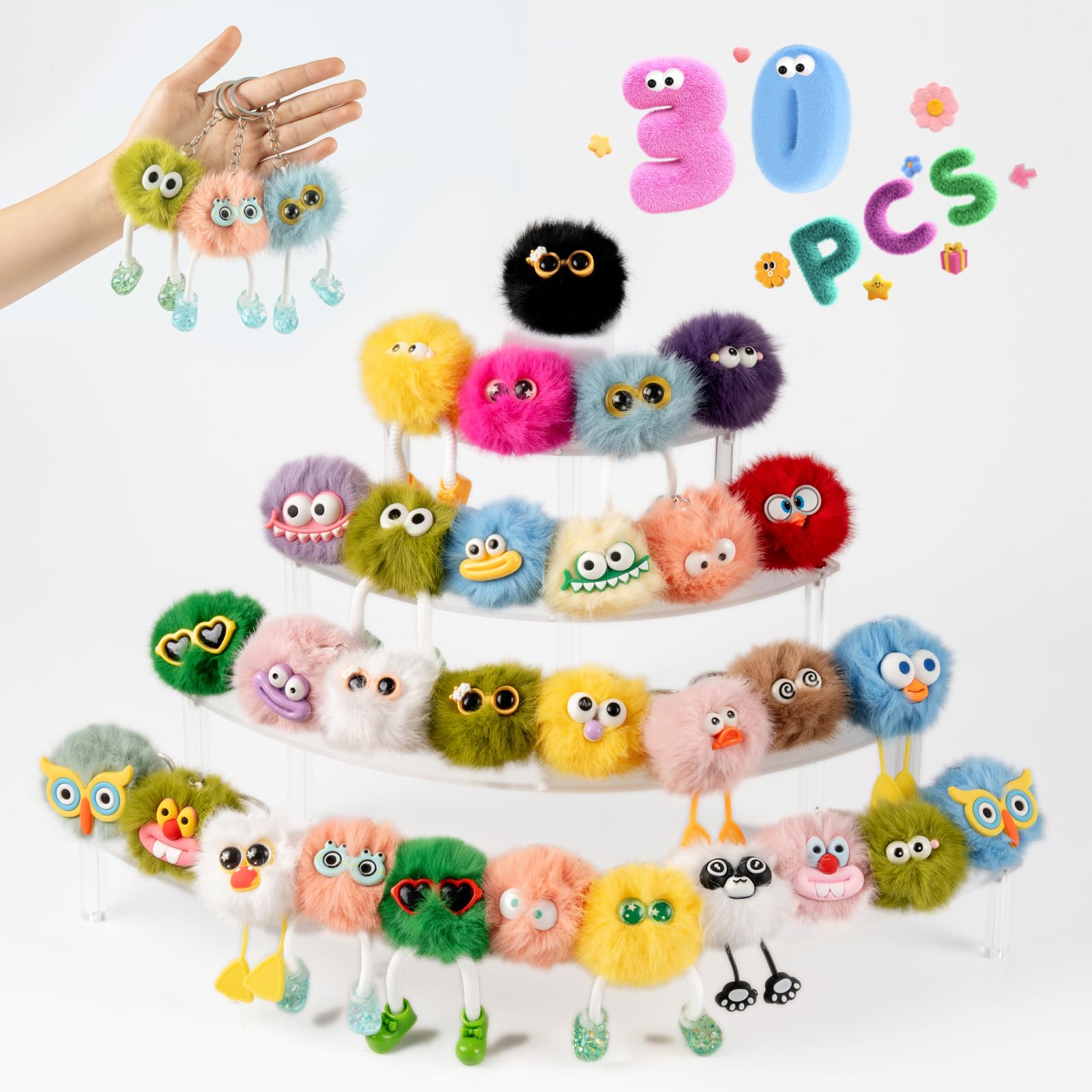 Photo 1 of *Box damaged* OMyFav Plush Keychain Toys - 30-Pack